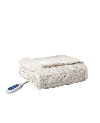 Zuri Oversized Faux Fur Heated Throw
