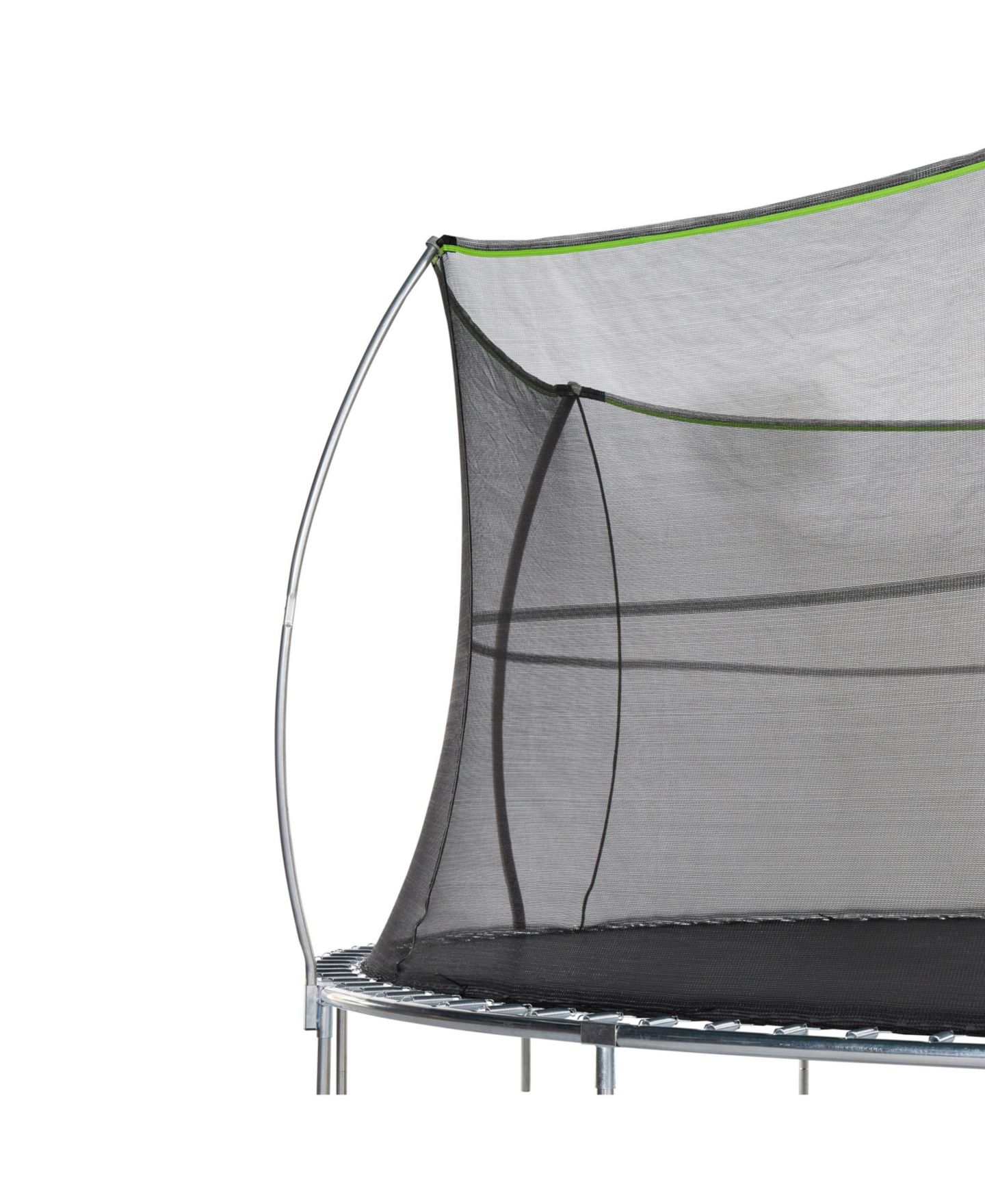 Детская игрушка JumpKing 15ft Heavy-Duty Trampoline with Basketball Hoop and Safety Enclosure, 800 lb Static Weight Capacity, Ages 6+, цвет: Чёрный / Лаймовый зелёный — фото 4