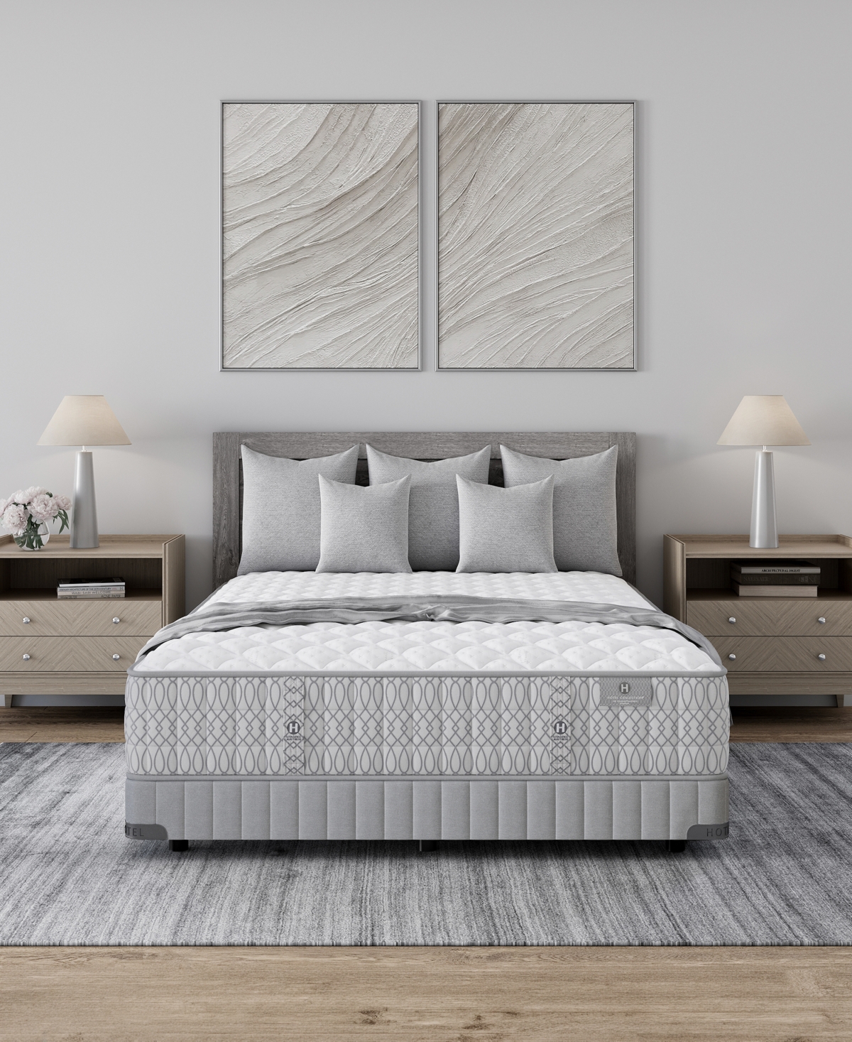 Hotel Collection by Aireloom 13" Streamline Ultra Firm Mattress Set, Queen