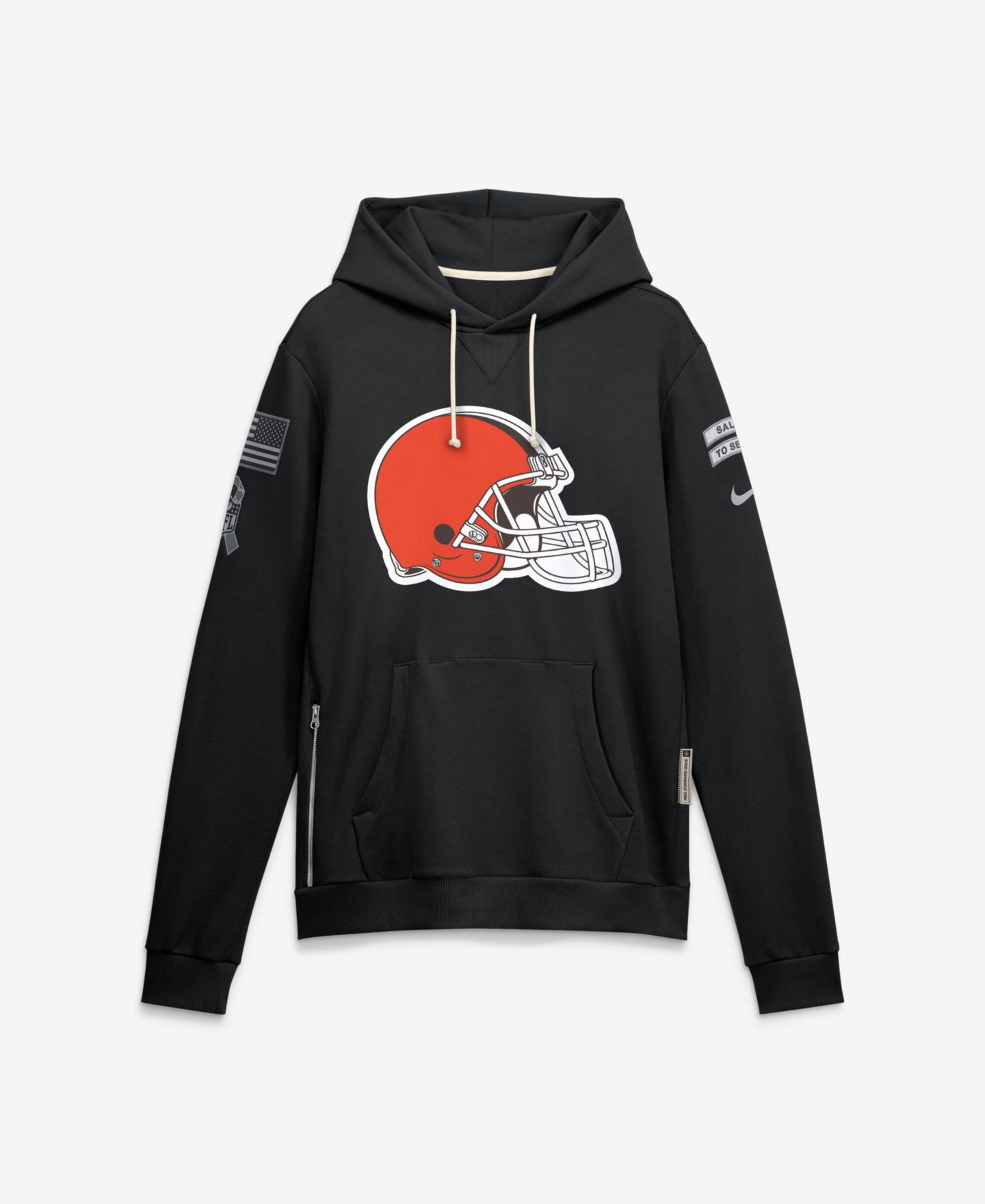 Мужское худи Nike Cleveland Browns 2026 Salute to Service Sideline, Black — фото 5