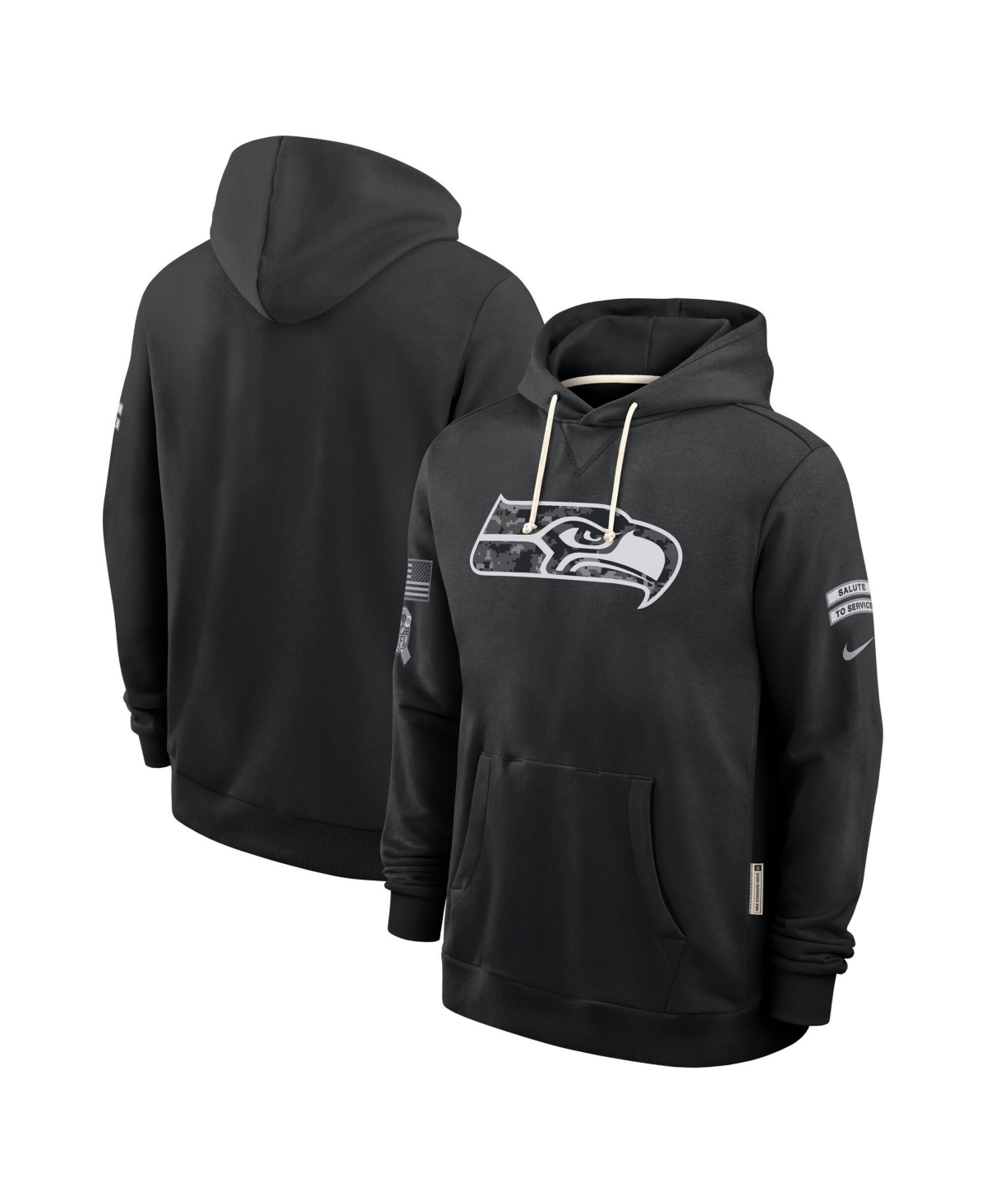 Nike Men's Black Seattle Seahawks Sideline Pullover Hoodie