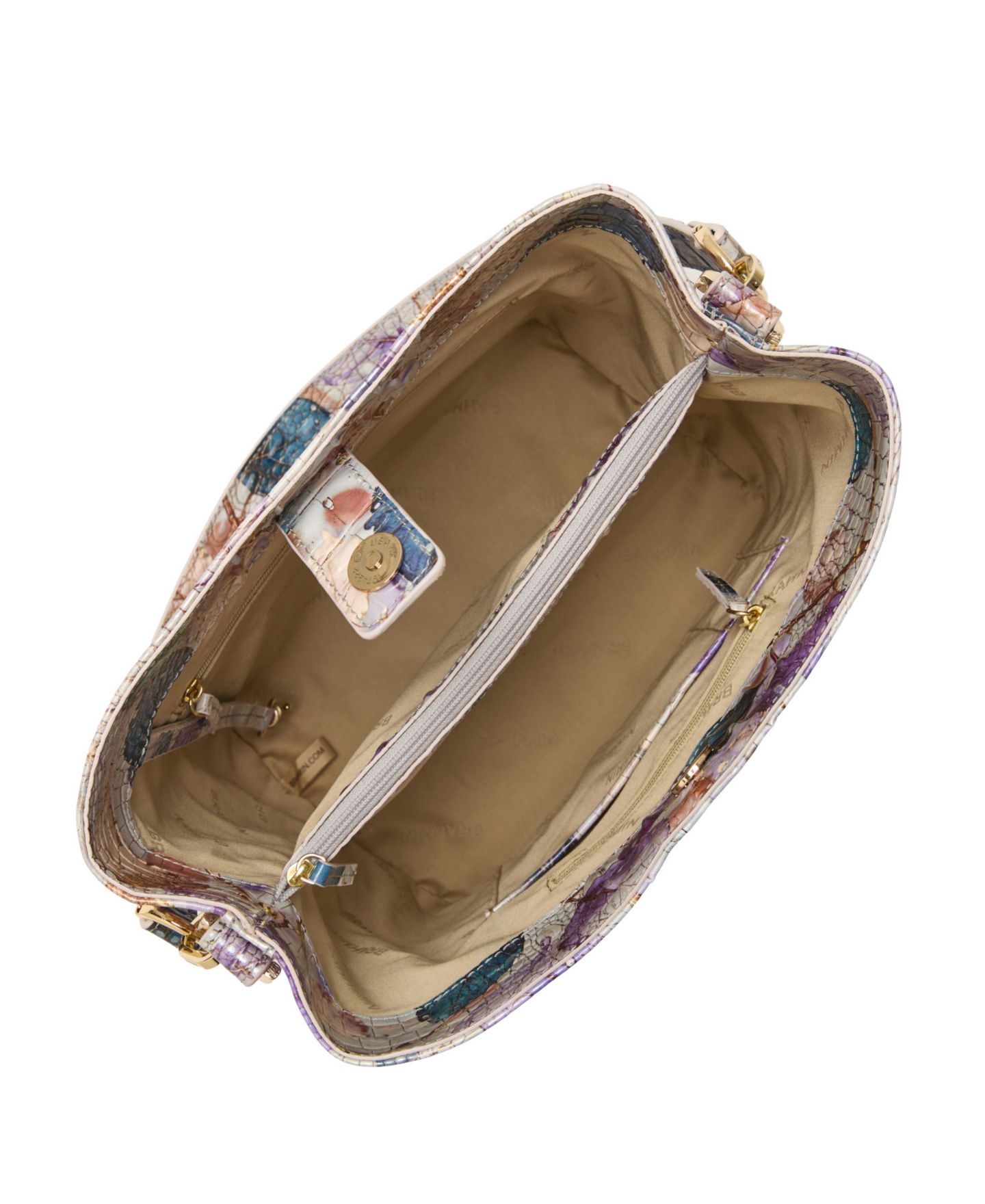 Женская сумка Brahmin Celina Melbourne Small Leather Bucket Handbag, цвет: Frosted — фото 4