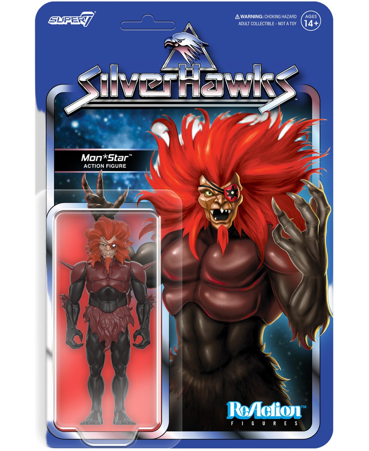 Super7 Silverhawks MonStar Pre-Transformation Articulated Action Figure, 14+ Years - Open Miscellaneous