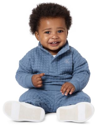 Baby Boys' Long-Sleeve Mock-Neck Top and Joggers, 2-Piece Set