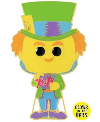 Pop! Disney Alice in Wonderland Mad Hatter 1.8" Glow-in-the-Dark Enamel Pin, Ages 6+
