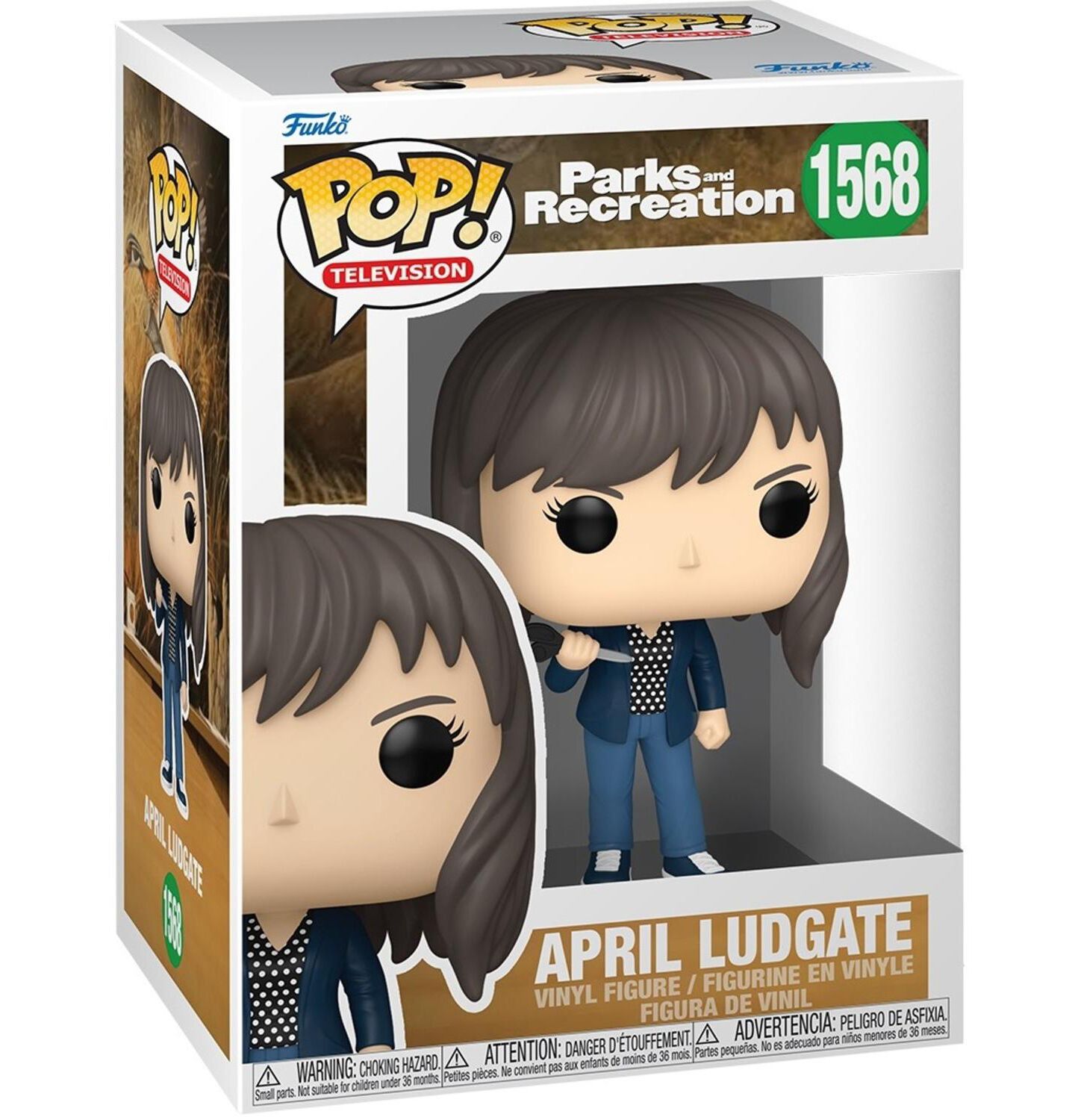 Виниловая фигурка Funko Pop! Parks and Recreation April Ludgate с ножницами, 3.6 — фото 2