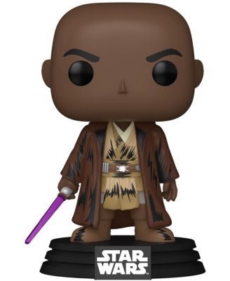 Pop! Mace Windu Retro 3.6" Bobblehead Vinyl Figure, Ages 3+