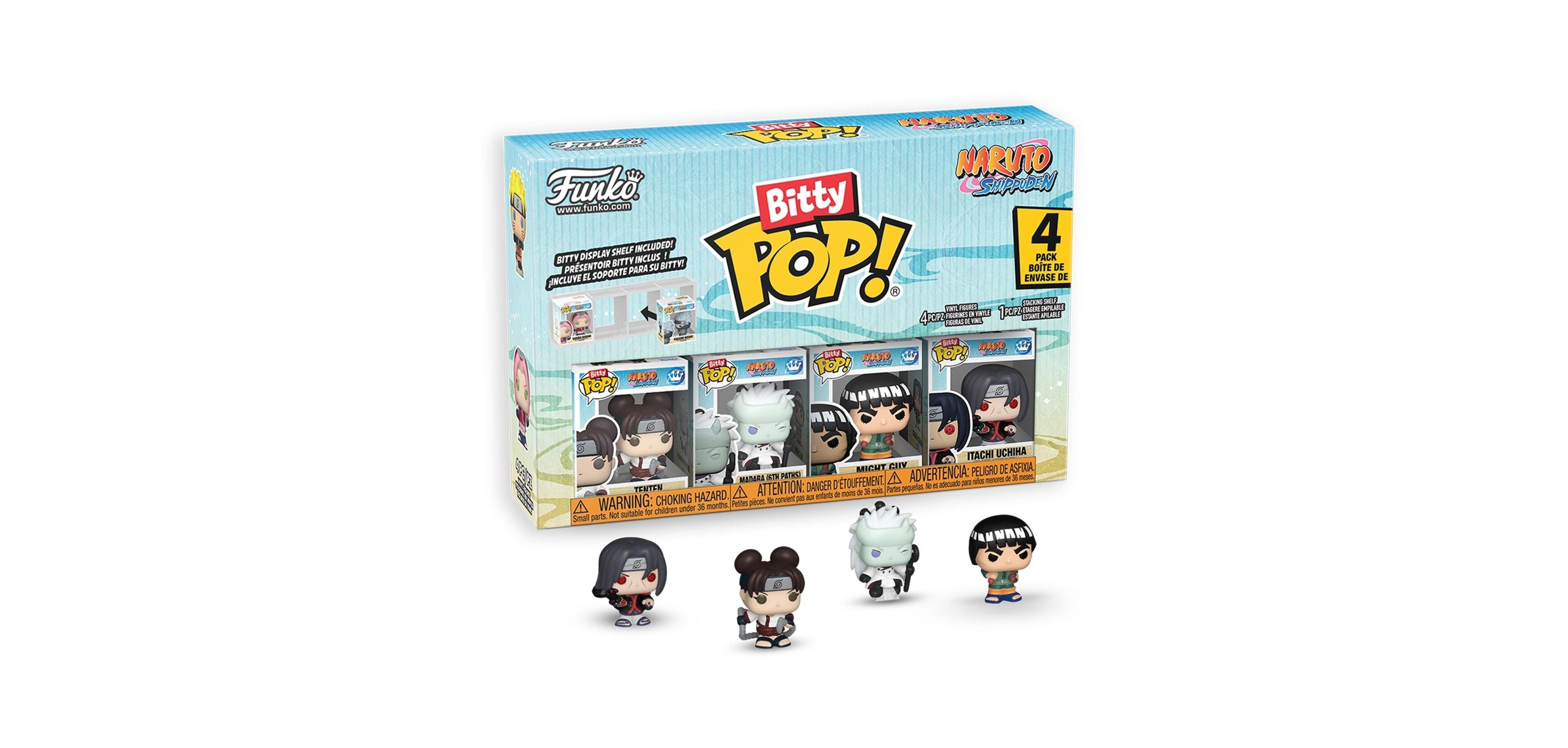 Funko Bitty Pop! Naruto Shippuden Battles 4-Pack Vinyl Figures, Ages 3+