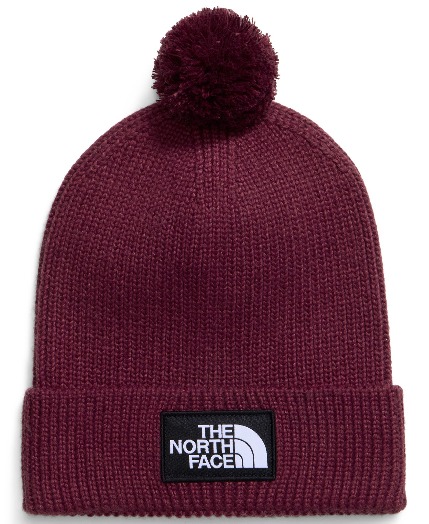 Pom-Pom Rib-Knit Beanie