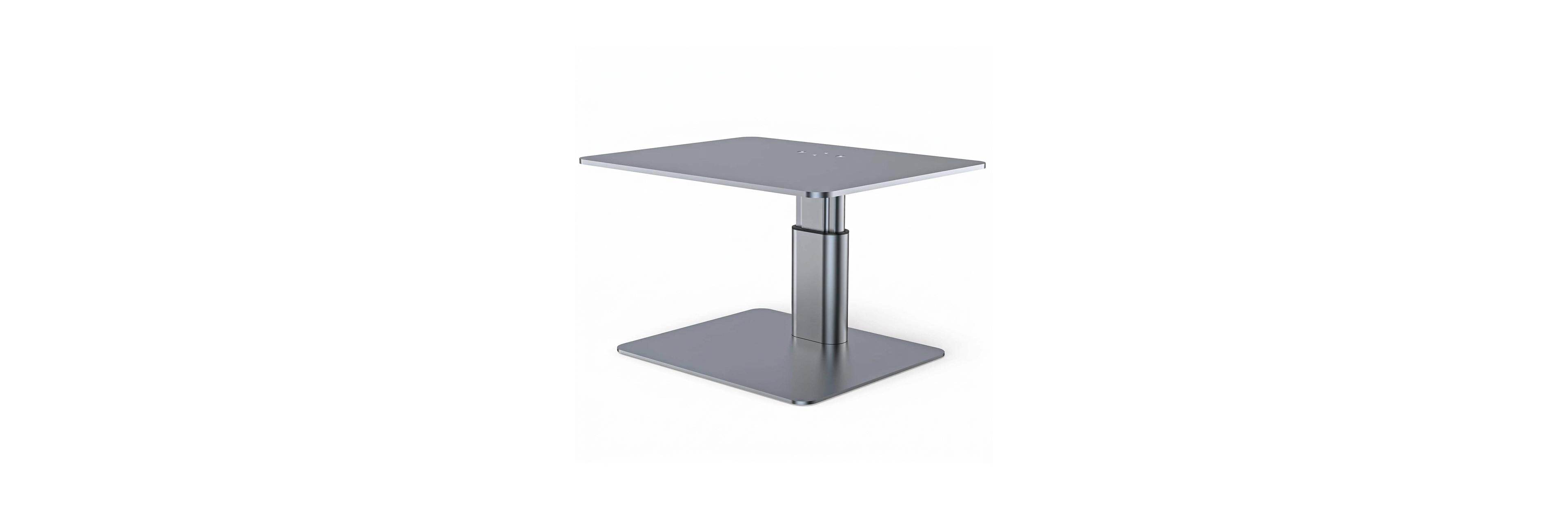 Lofree Adjustable Height Metal Monitor Stand With Under-Desk Storage, Compatible With Monitors, Keyboards & Notebooks