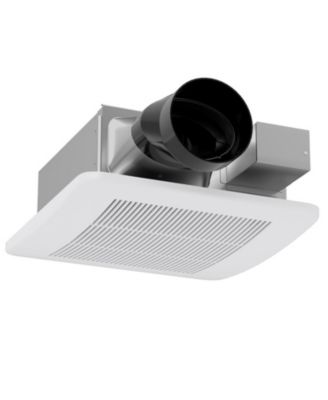 Ceiling Mount Bathroom Exhaust Fan with Selectable 50 to 110 CFM Airflow and 4 Inch Duct
