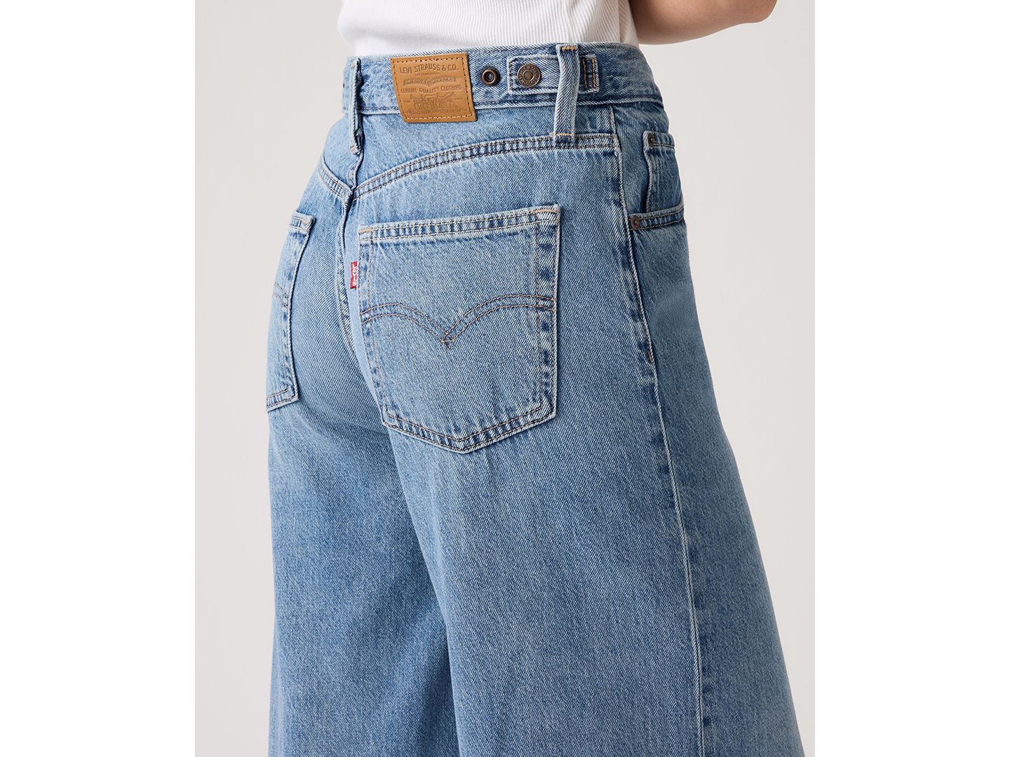 Женские джинсы Levi's Premium Cinch High-Rise Wide-Leg, цвет: Losing My Mind — фото 6