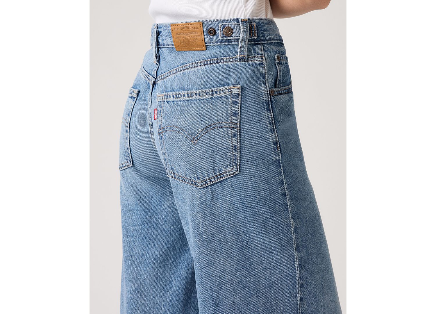 Premium Women's Cinch High-Rise Wide-Leg Jeans