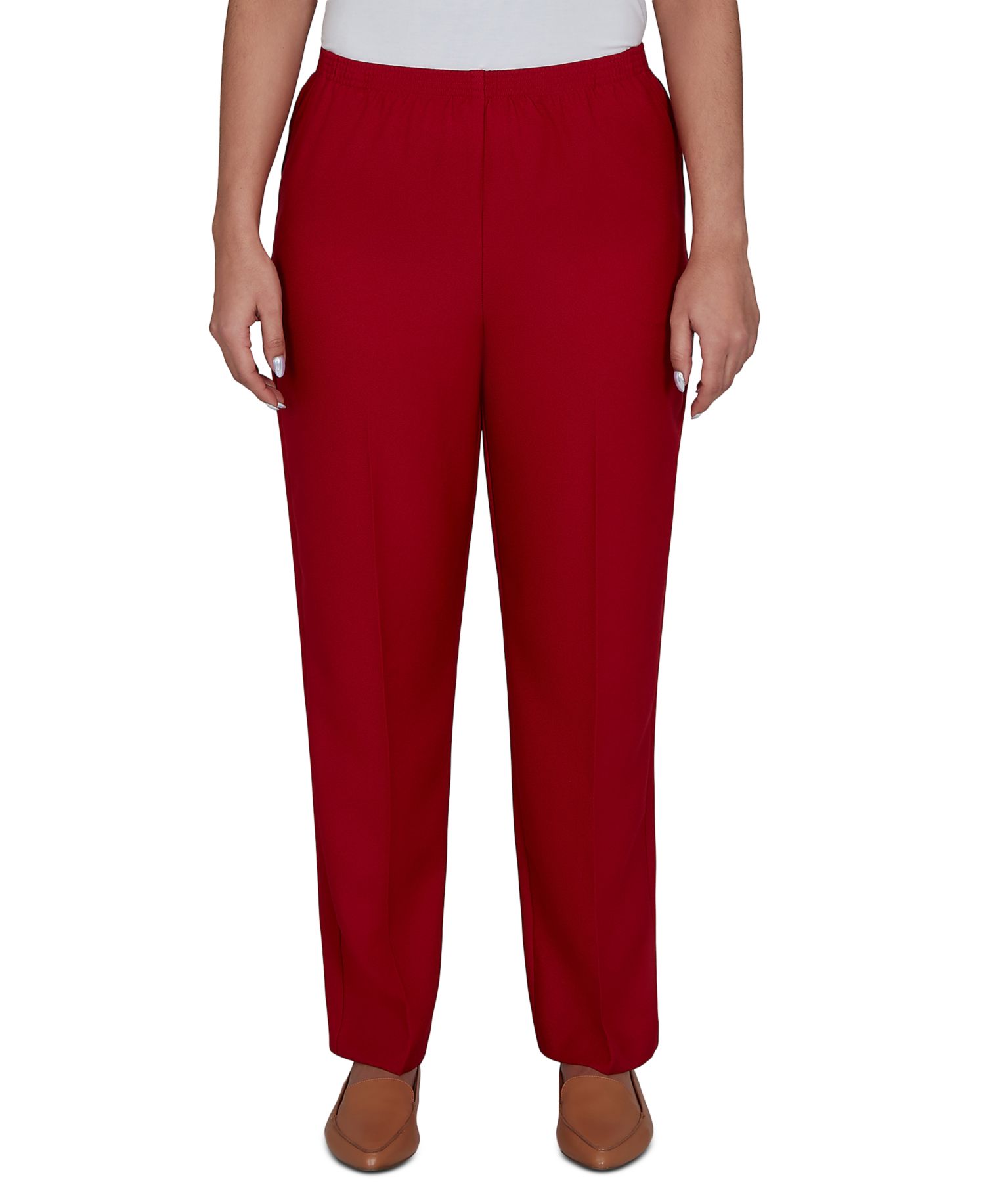 Petite Colored Classic Pull-On Pants