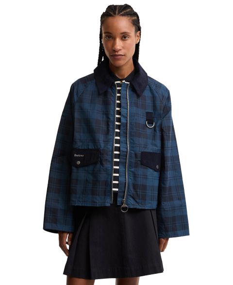 Женская куртка Barbour Baiton Cord Collar Casual, цвет: Морской
