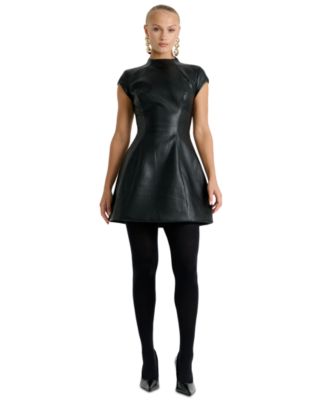 Women's Delphi Mock-Neck Mini Dress