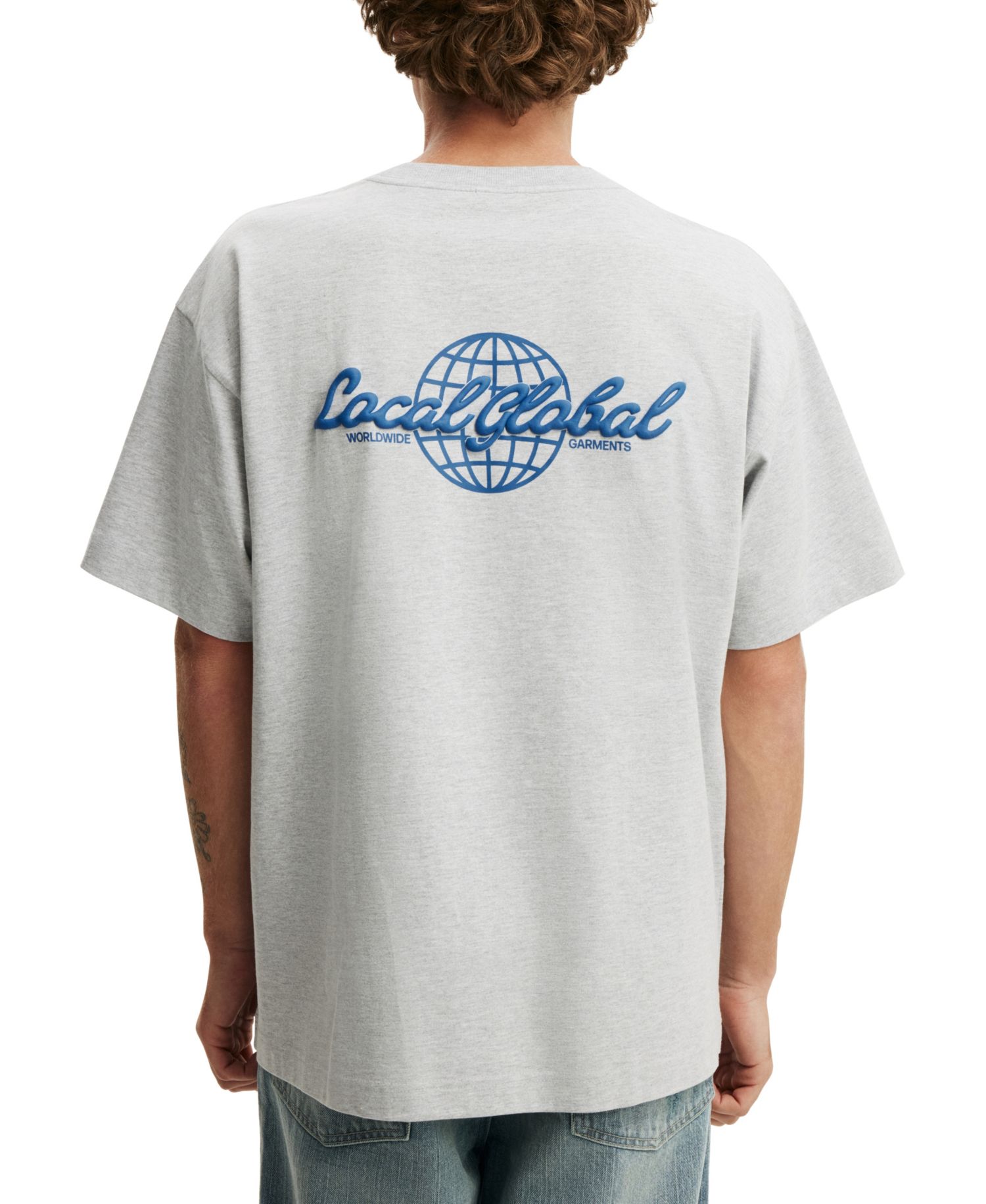 Men's Graphic Heavyweight Box Fit Text T-Shirt