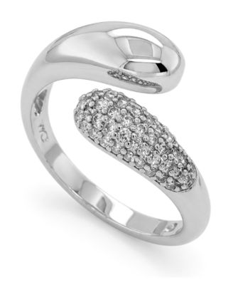 Cubic Zirconia Bypass Ring