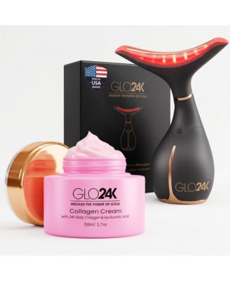 Neck & Face LED Beauty Massager +Collagen Neck  Cream.