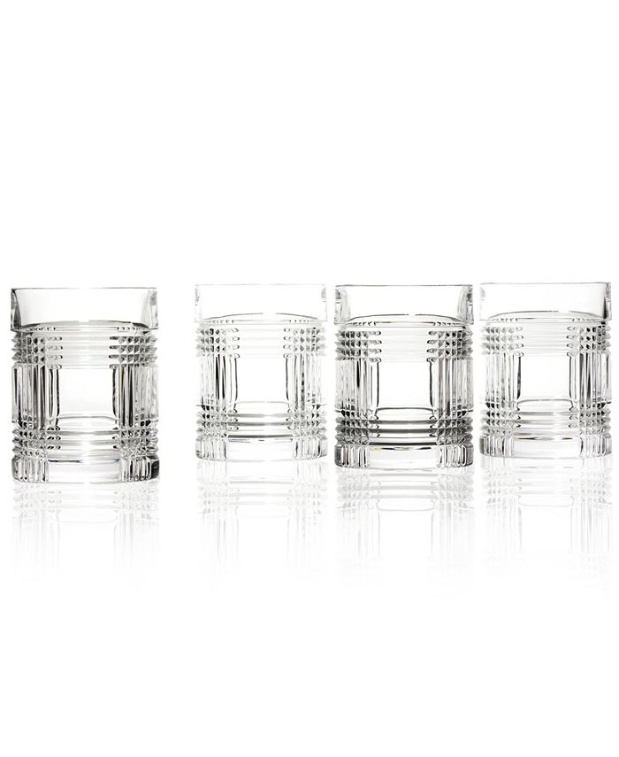 Lauren Ralph Lauren Set of 4 Glen Plaid Double Old Fashioned Glasses &  Reviews - Glassware & Drinkware - Dining - Macy's