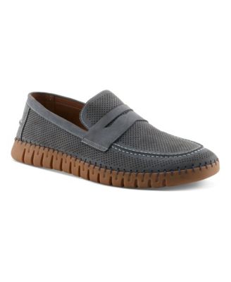 Men's Elio Suede Leather Penny Loafers