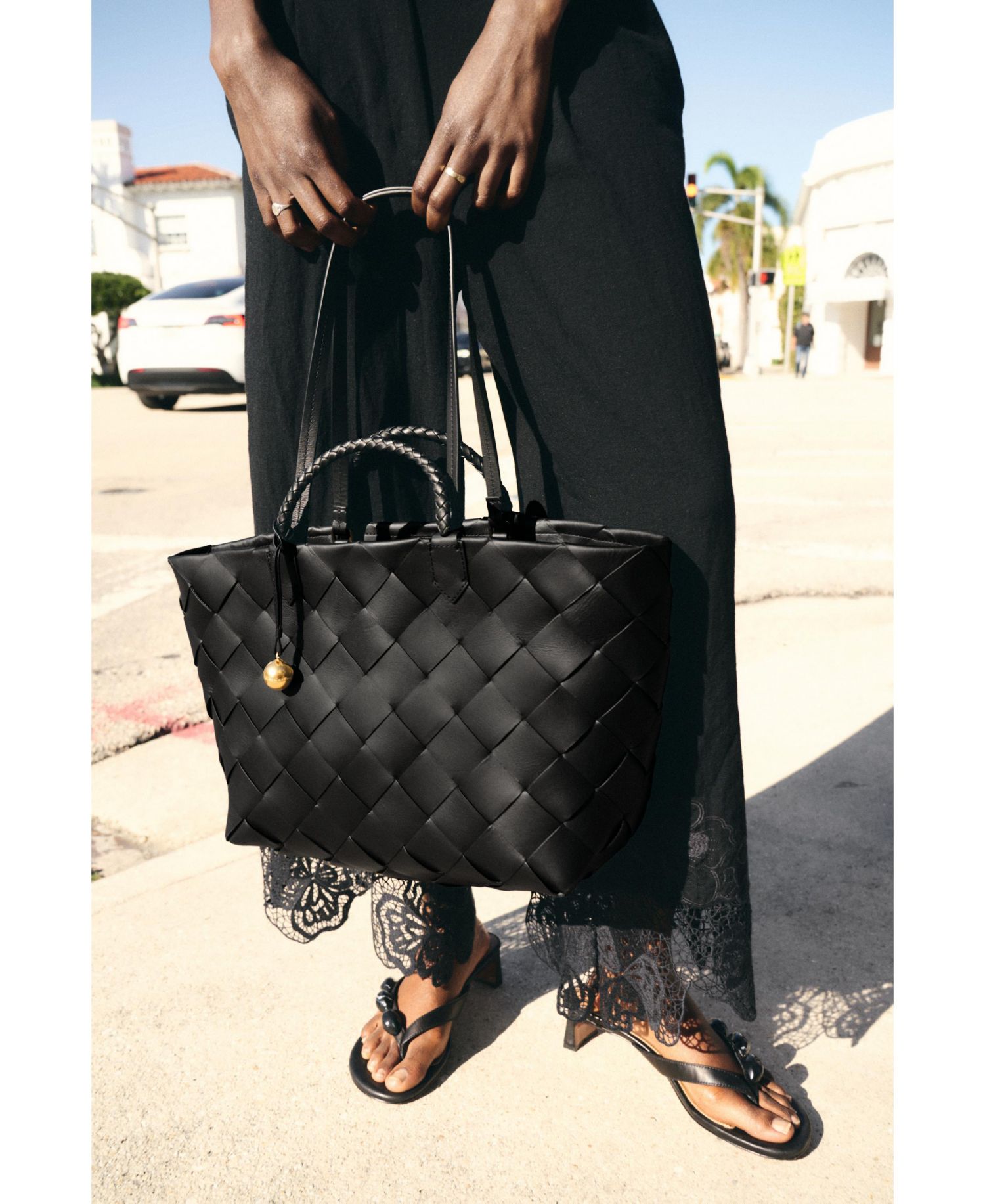 Frankie Large Leather Tote Handbag