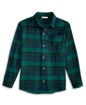 Boys' 5-20 Flannel Long-Sleeve Button-Up Shirt