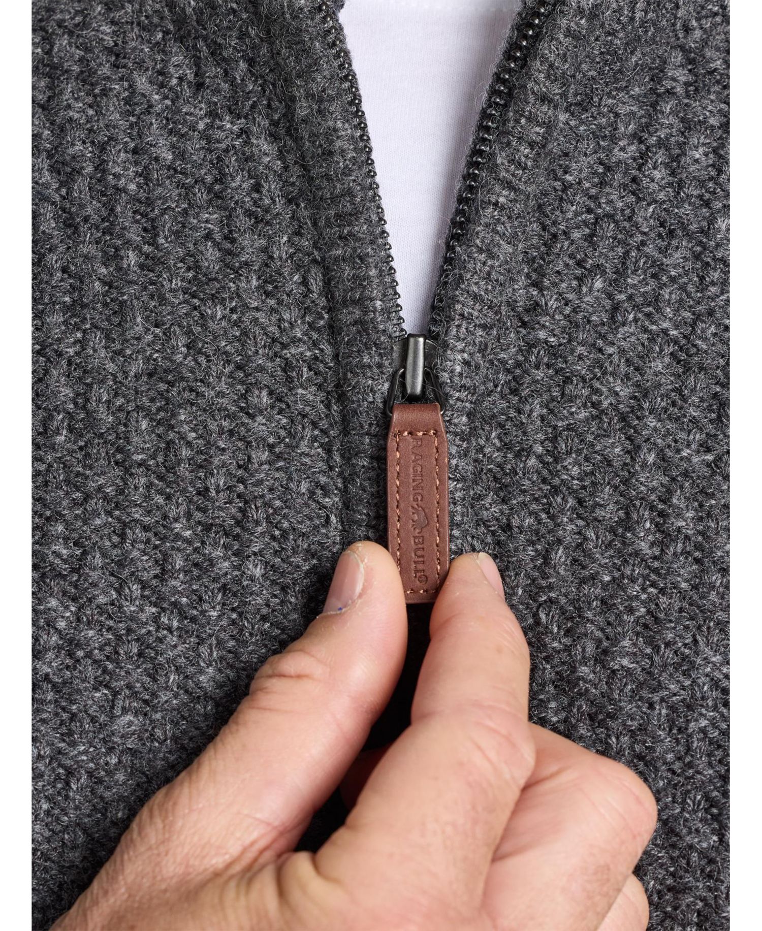 Men's Quarter-Zip Chunky-Textured Relaxed-Fit Sweater
