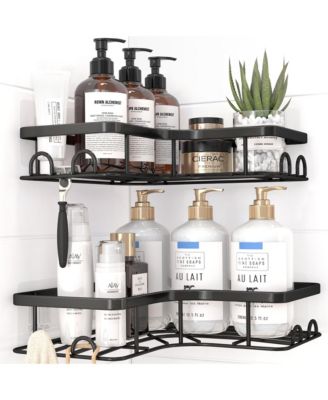 2 Pack Corner Shower Adhesive Bathroom Hardware Shelves