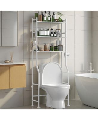 3 Tier Over Toilet Storage Anti-Tip 64" Bathroom Hardware