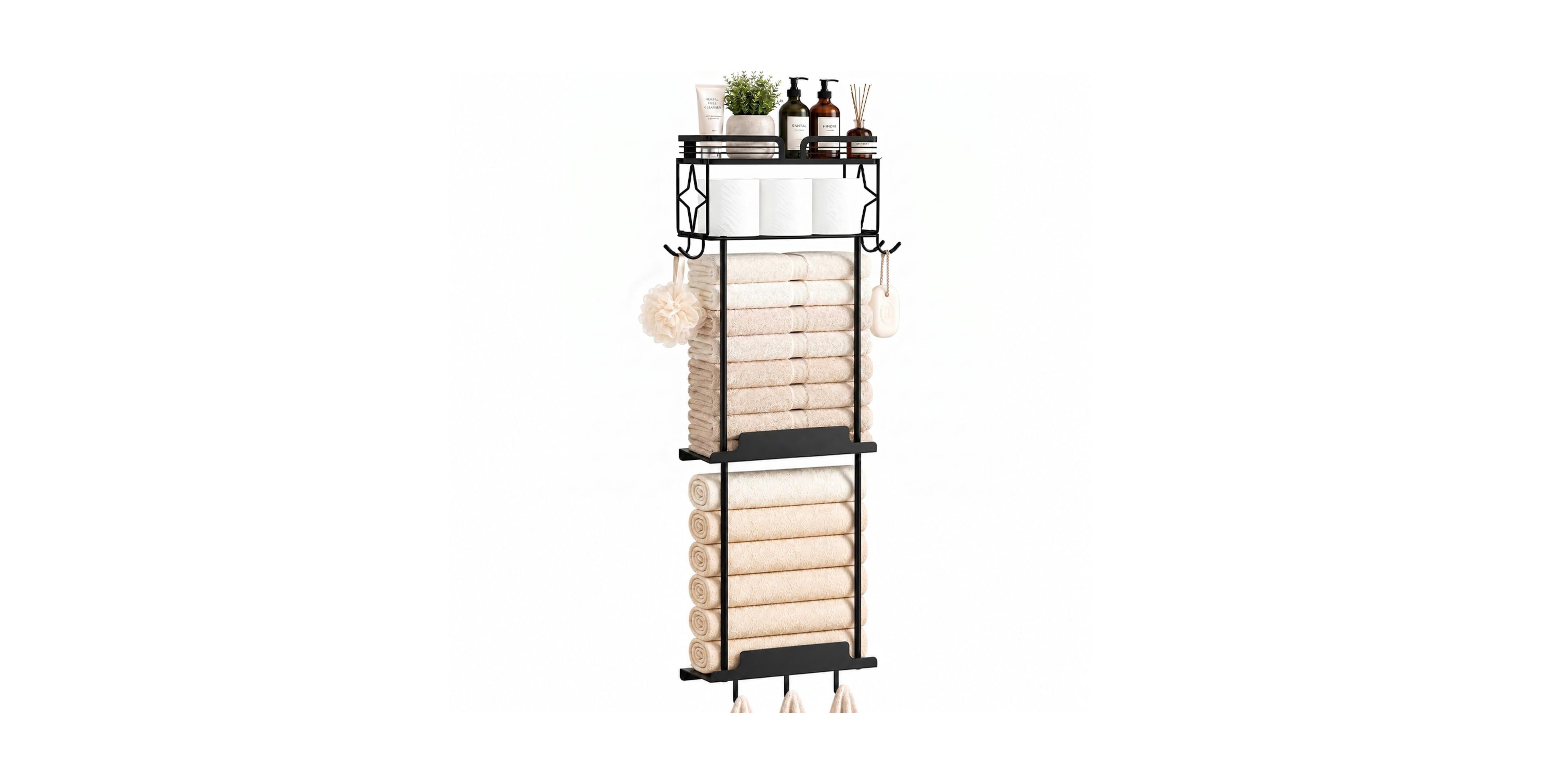 Cyqbd 39.9 " Towel Rack Wall Mounted Metal Bathroom Hardware Storage