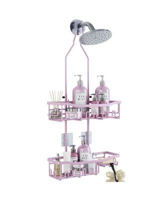 Shower Caddy Organizer Rustproof Hanging Bathroom Hardware Storage Hooks 2 Tier