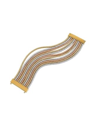 Women's Tri-Tone Stacked Bangle Set, 3-Piece Set
