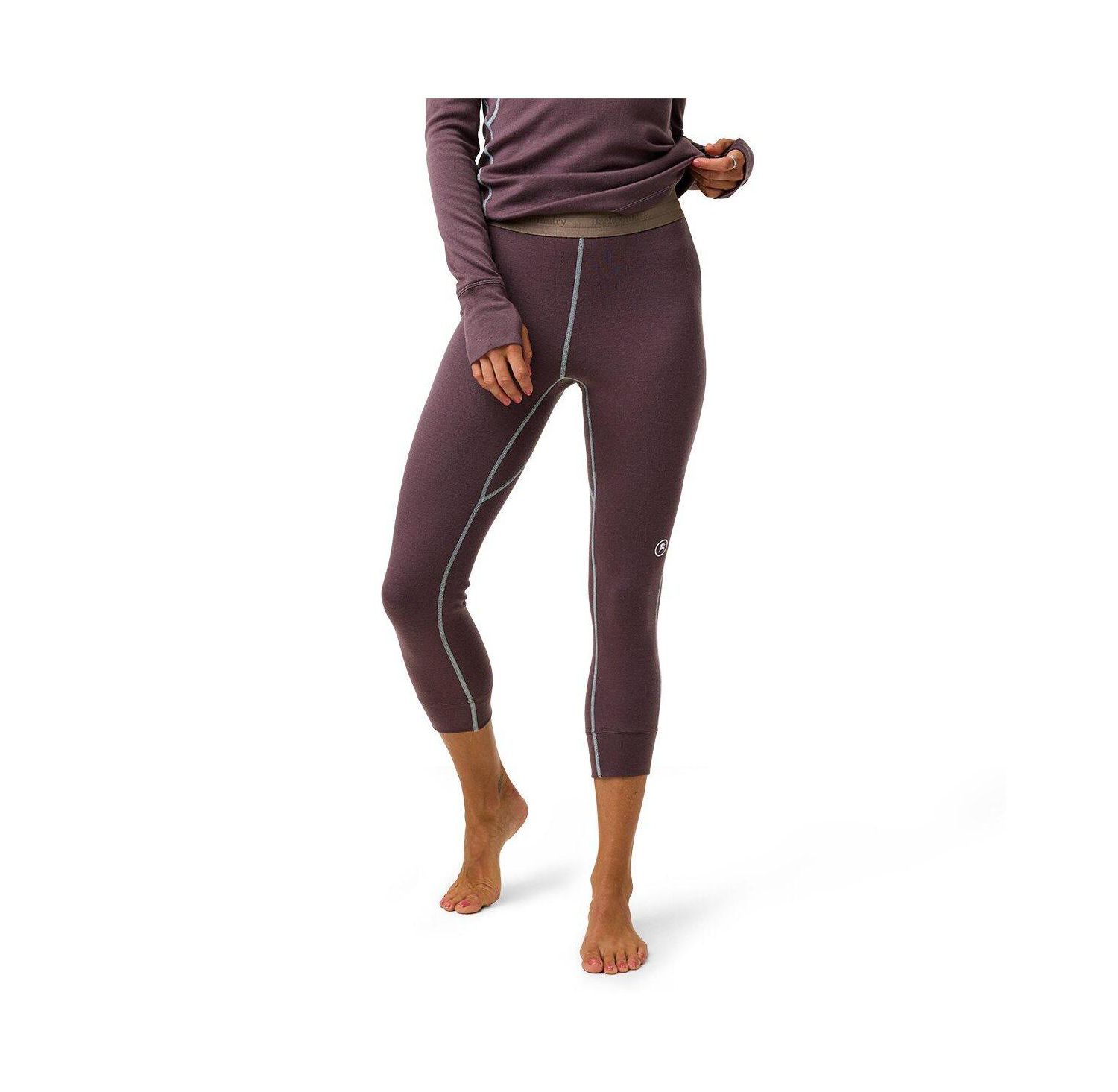 Women's BGA Cedars RWS Merino Mid-Wt Baselayer 3/4 Bottom Midweight Long Underwear Bottoms