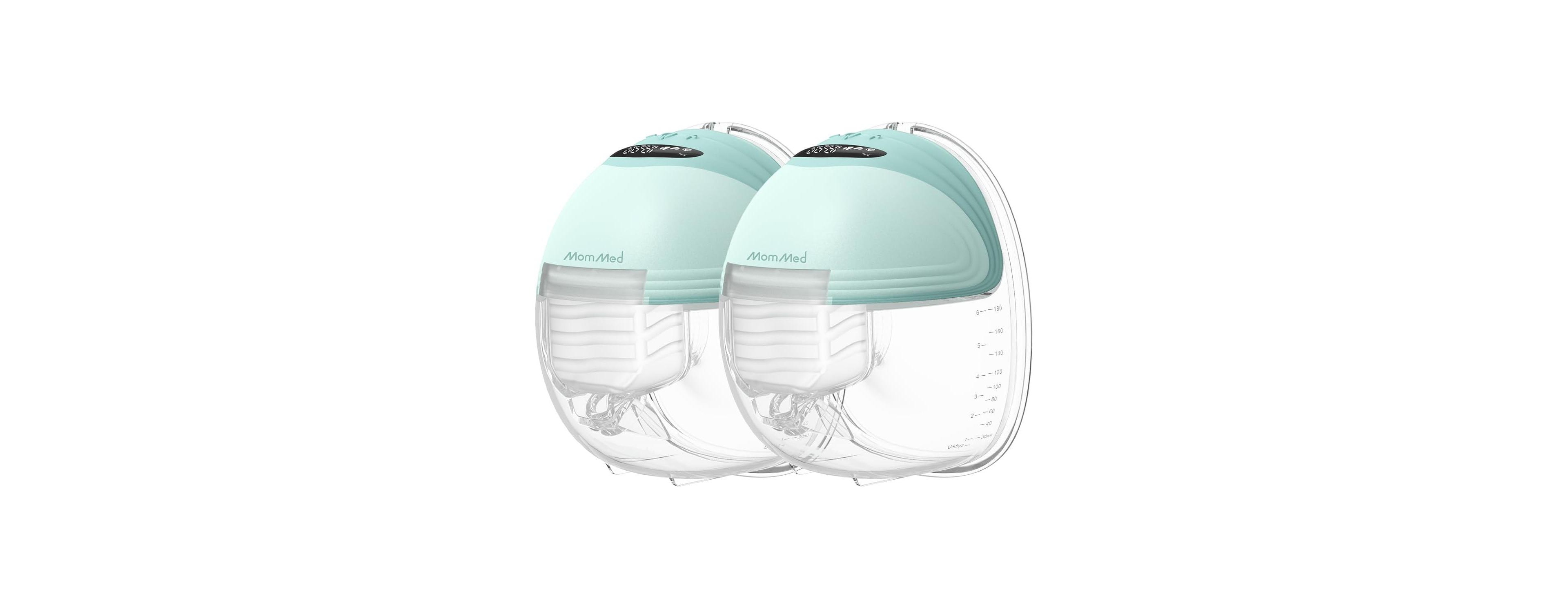 Mommed Double Breast Pump Wearable Hands Free Leak Proof Design Electric For Work 3 Modes 12 Levels Portable and Quiet Model S21