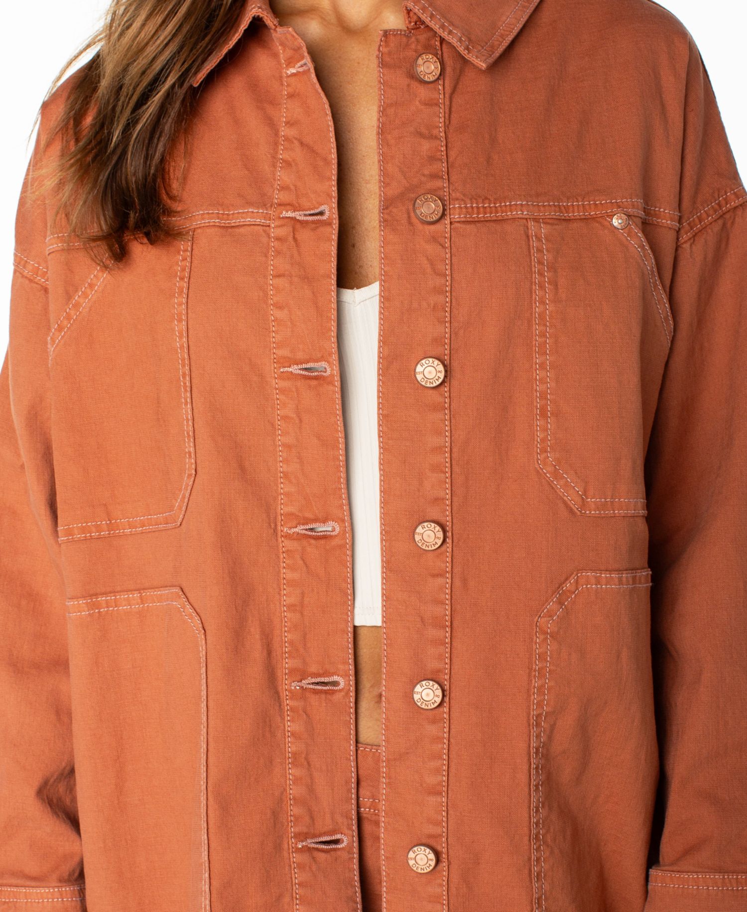 Women's Lost Treasure Oversized Vintage-Inspired Shirt Jacket