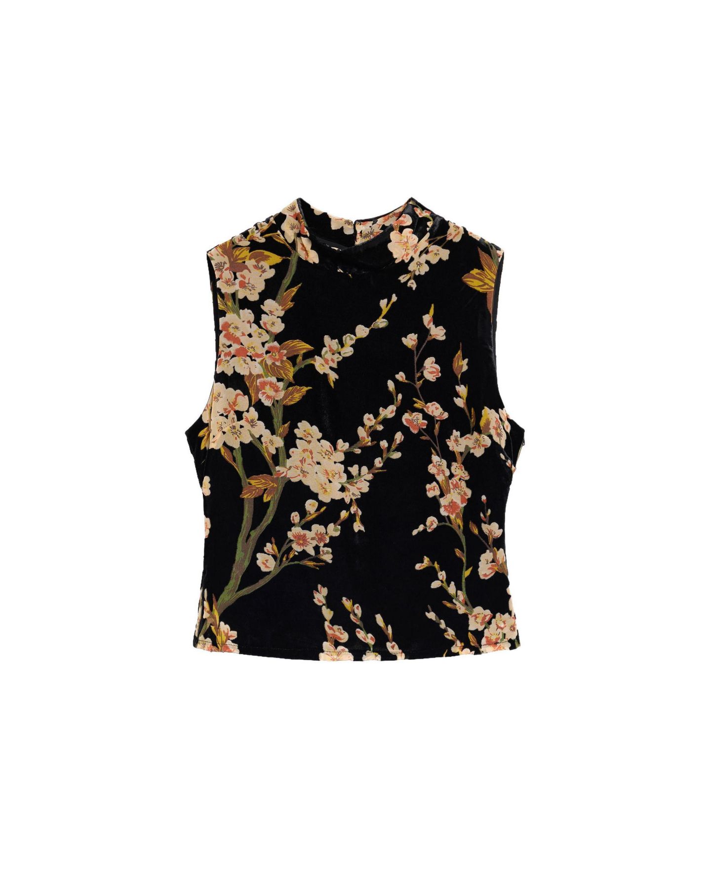 Женский топ Desigual Velvet floral, цвет: Чёрный — фото 4