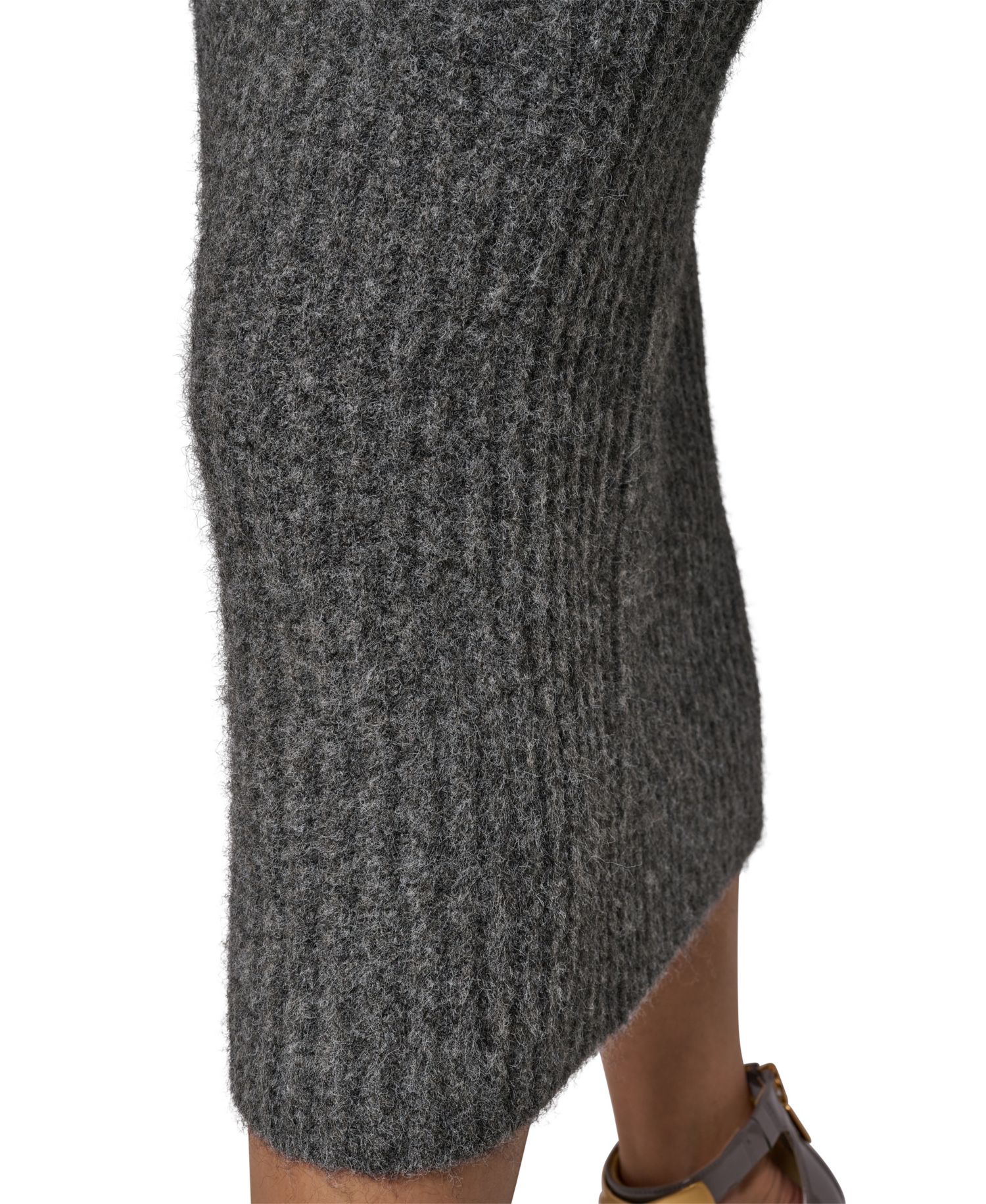 Women's Straight Sweater Pull-On High-Waisted Midi Skirt
