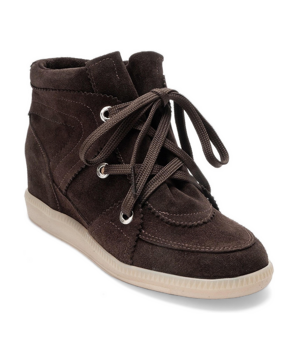 Forever and Always Shoes Women's Oleta Leather Lace Up Sneaker Boot