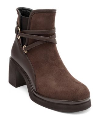 Women's Venice Belted Block Heel Boot 