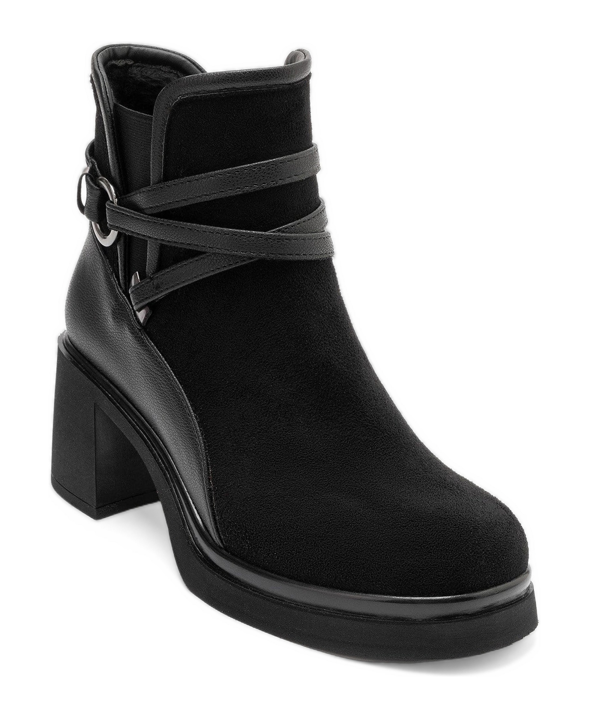 Prologue Shoes Women's Venice Belted Block Heel Boot