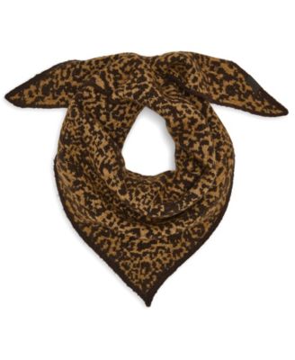 Leopard Print Winter City Animal Pull Wrap Scarf