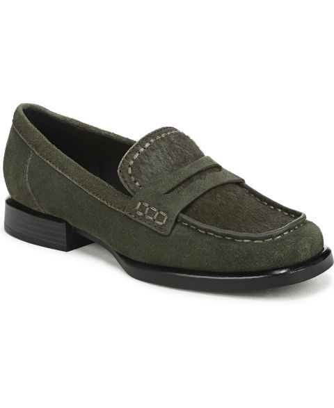 Женские туфли 27 EDIT Naturalizer Haven Suede Penny, цвет: Глиняный зелёный замшевый