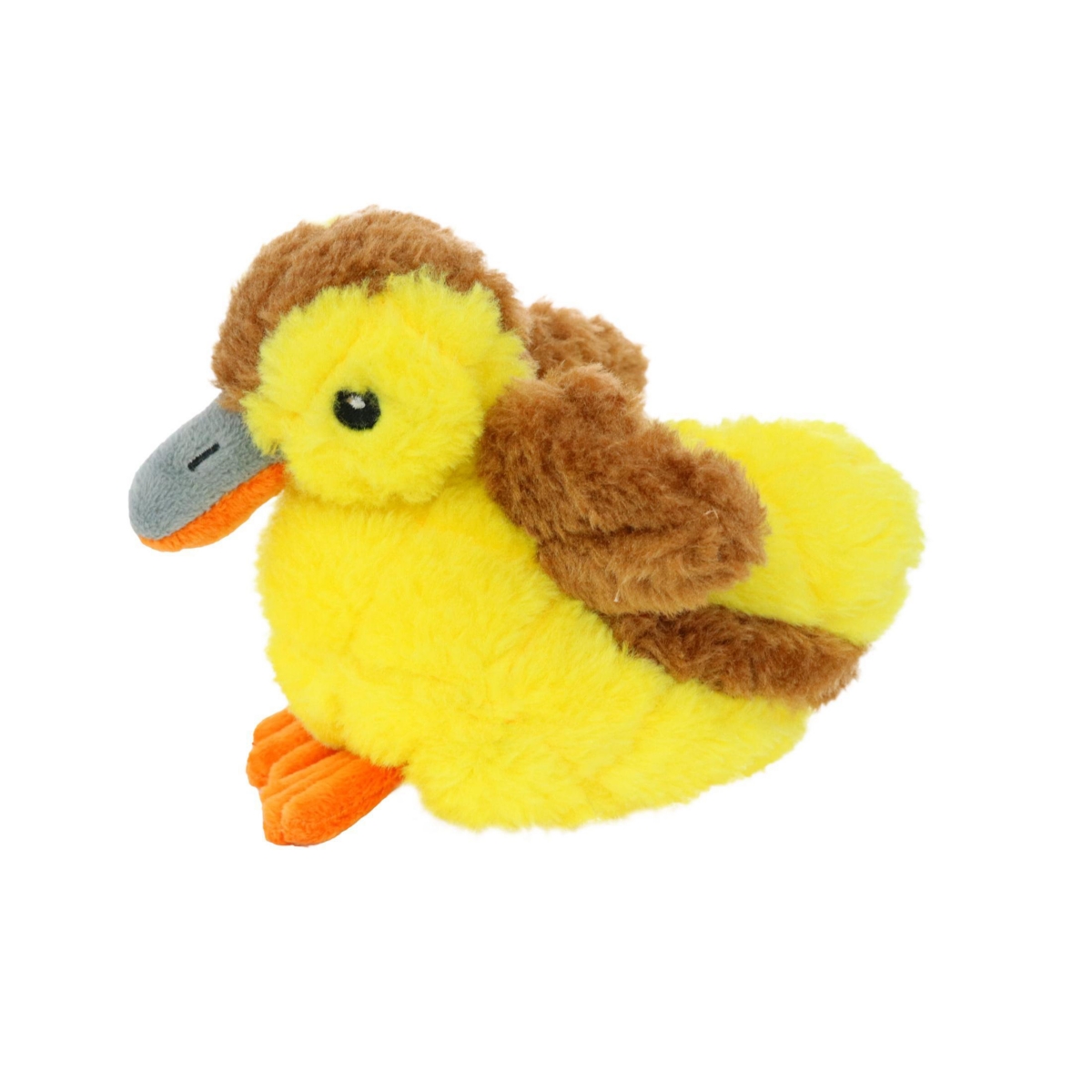 Mighty Jr Nature Duckling, Durable Plush Squeaky Dog Toy
