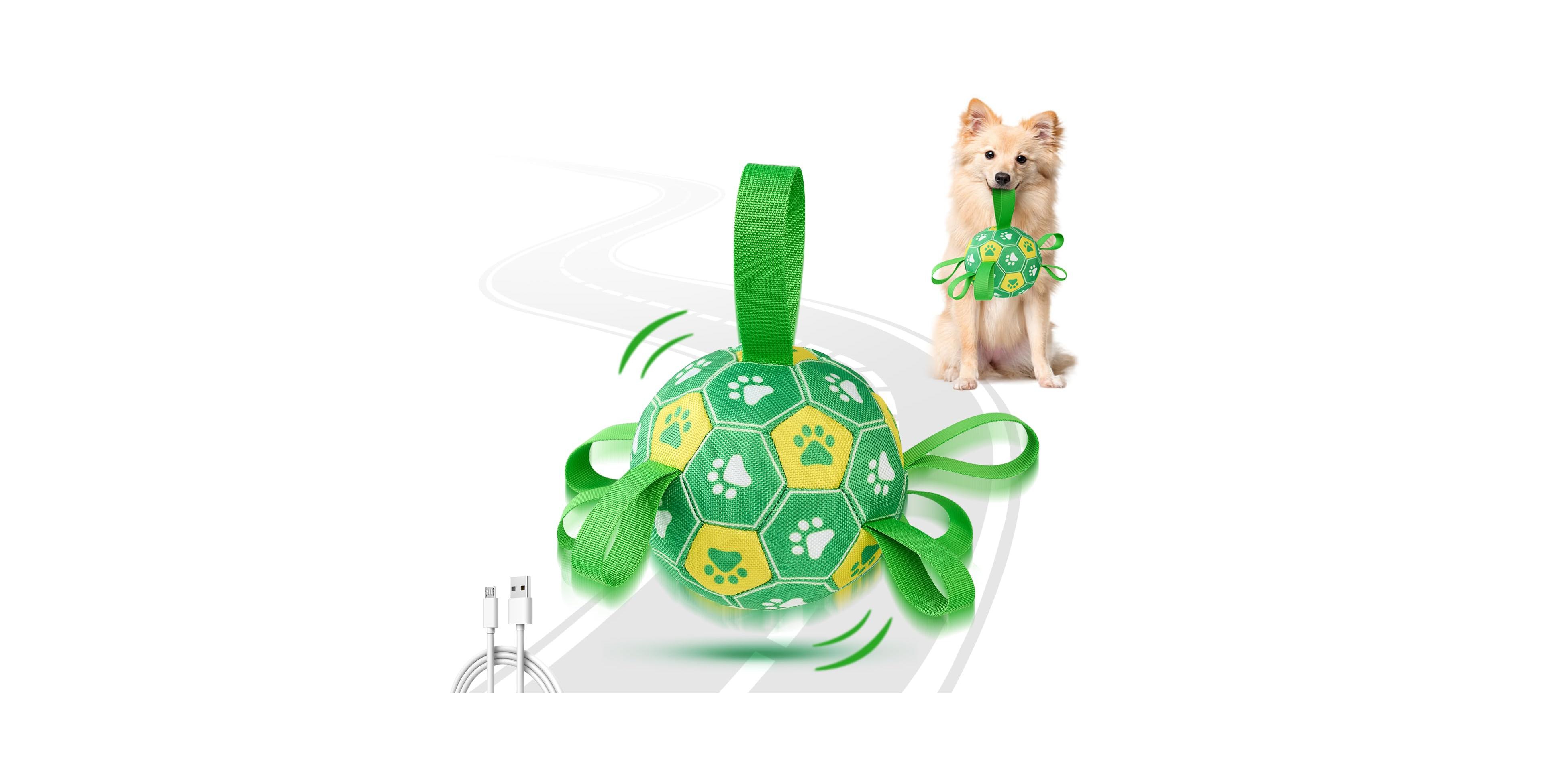 Magicorange Rechargeable Interactive Dog Soccer Ball Motion Activated Two Bouncing Modes