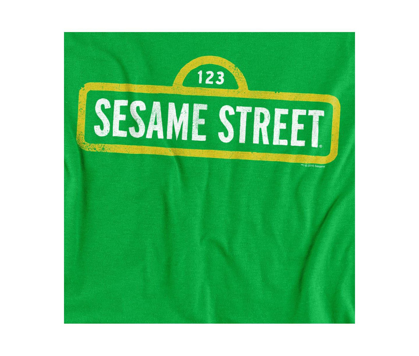 Мужская футболка Sesame Street Retro Graphic, цвет: Зелёный — фото 3