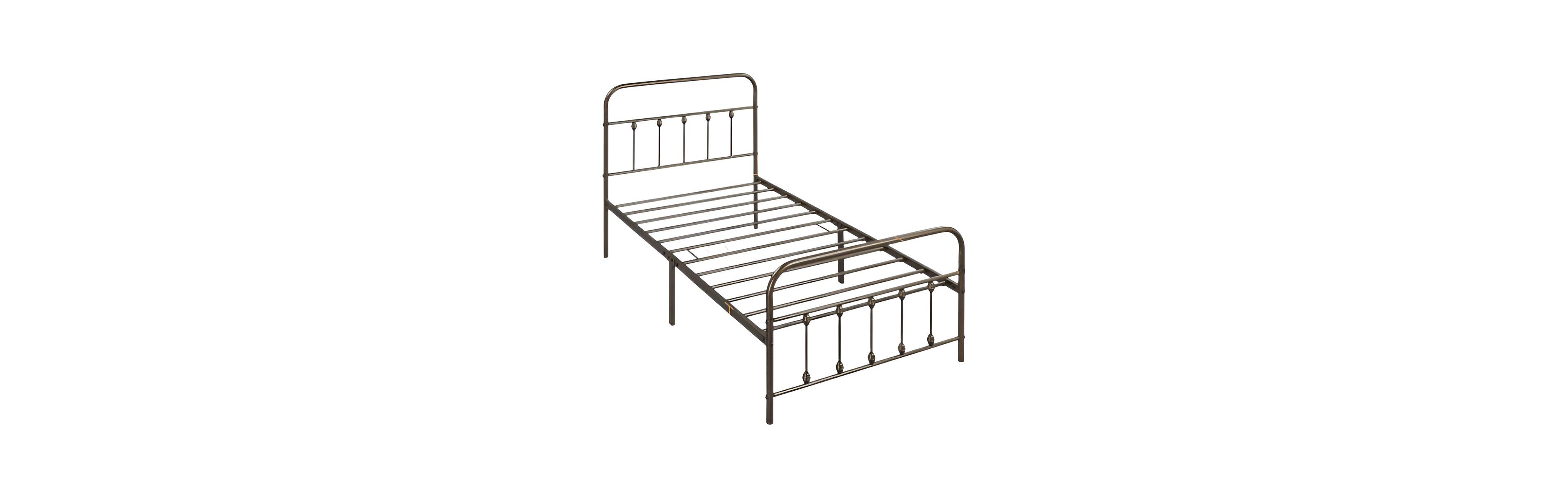 Slickblue Metal Bed Frame with Headboard and Footboard for Bedroom