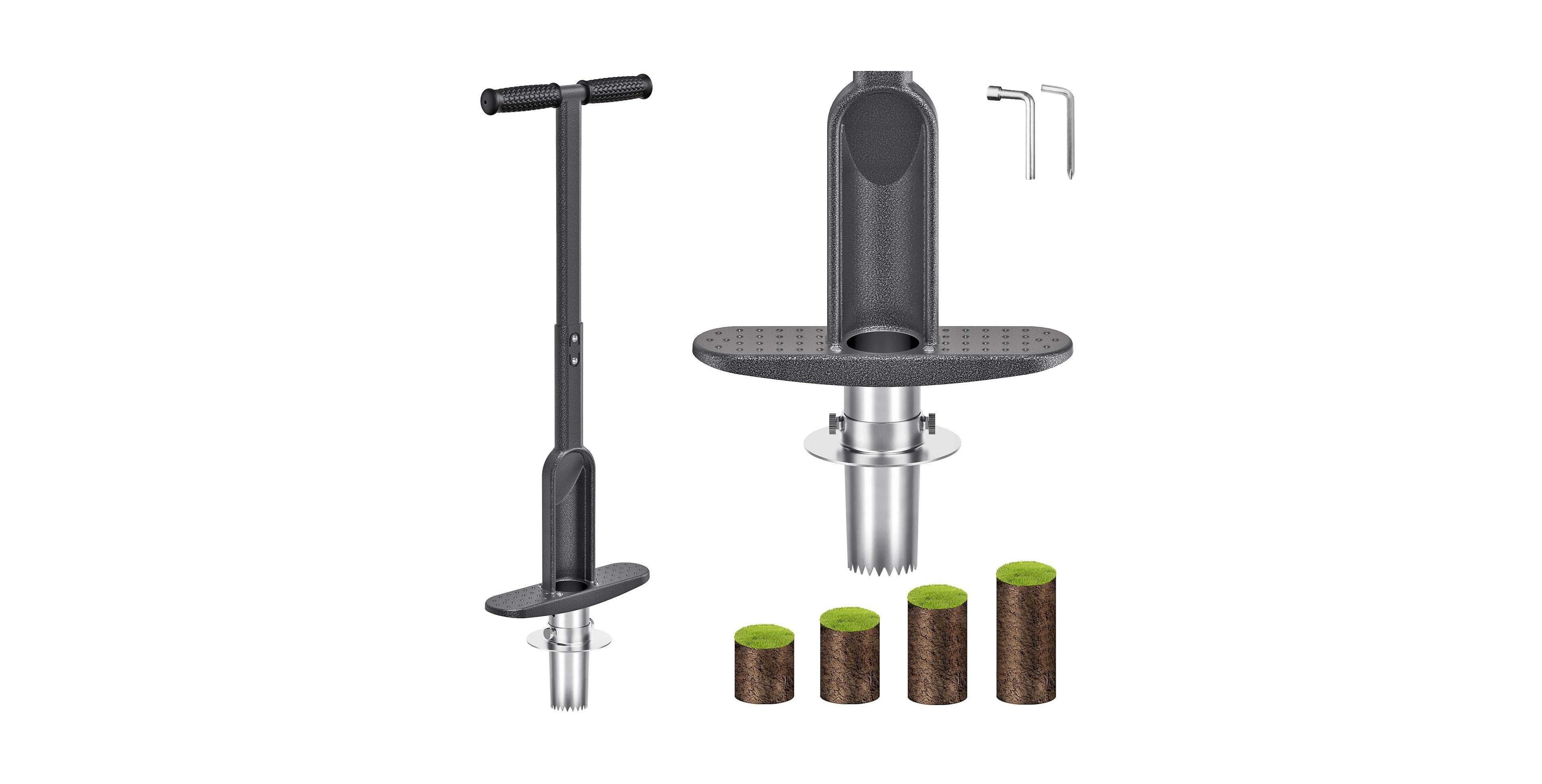Xdovet Bulb Planter Tool Soft Grip Stainless Steel Serrations Depth