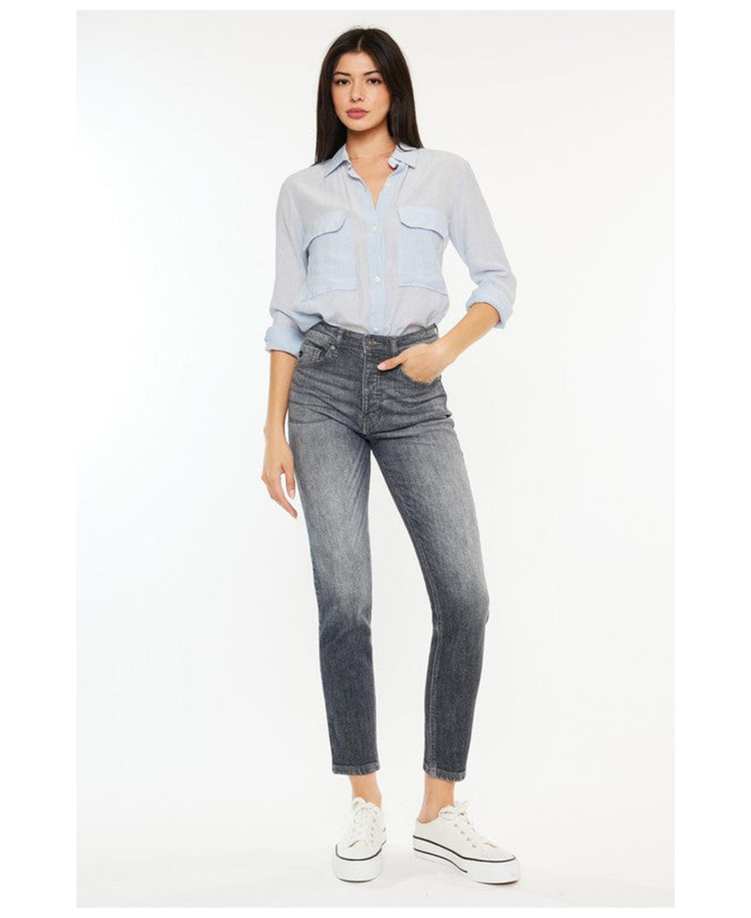 Women's Taryn High-Rise Cigarette Stretch Jeans