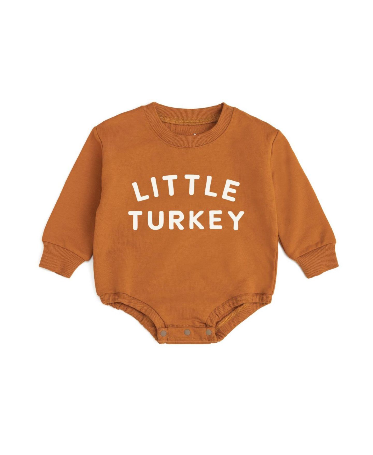 Комбинезон Sweet Wink Little Turkey Long-Sleeve Sensory-Friendly для мальчиков-малышей, цвет: Оранжевый — фото 1